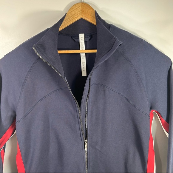 Lululemon Cover Your Tracks Jacket Full Zip Midnight Navy W3BZBS; Women’s Sz 12 - Picture 5 of 16